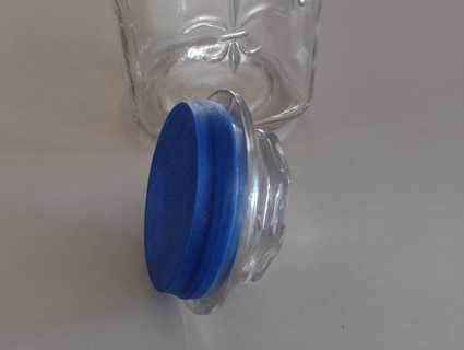 paramétrico vidro jarra tampa inserir buteomont 3d print model - Mito3D