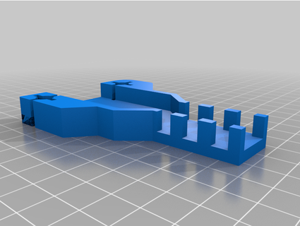 Zauberer Heizung Bett Kabel Unterstützung Halterung 3d print model - Mito3D