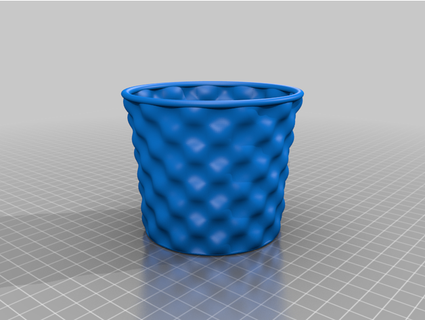 ondulato vaso fiori villaggio 3d print model - Mito3D