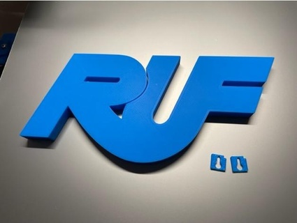ruf logo wall art jonesb930 3d print model - Mito3D