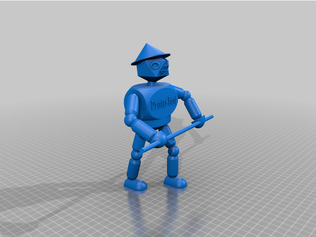 proto bot caballero caido 3D print model - Mito3D