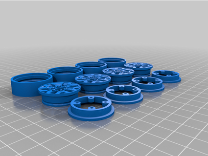 trd 10 beadlock wheels folded fiesta 3d print model - Mito3D