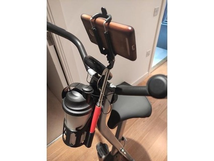 protein shaker + selfie stick mount v-fit folding exercise bike ivanc87 3d print model - Mito3D