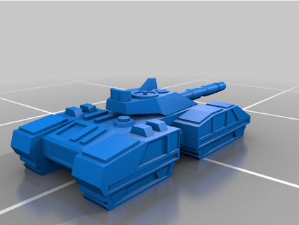 war commander challenger tank bigchonkertonker 3d print model - Mito3D