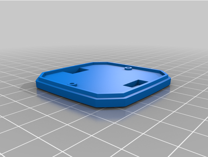simple tundra tracker base plate - rounded 0mega1 3d print model - Mito3D