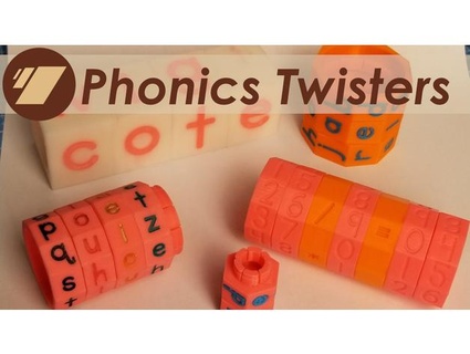 customizable phonics math twisters cantareus 3d print model - Mito3D