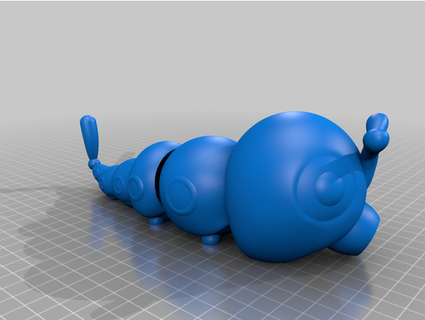 artikuliert Caterpie scatteredcollectables 3d print model - Mito3D