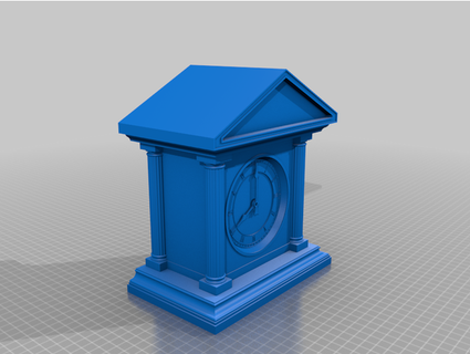 clock case - classical architecture style michaeljstow 3d print model - Mito3D