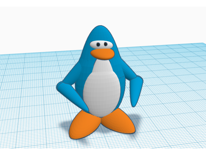 club pingüino modelo megamatthew75 3d print model - Mito3D