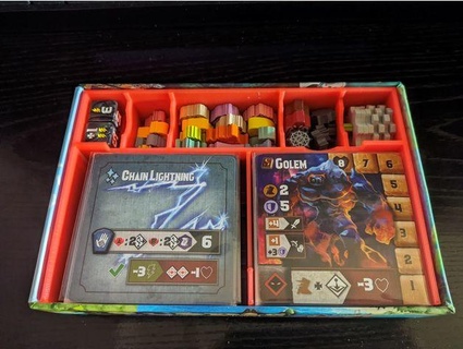 tiny epic dungeons insert sleeved cards metalbag 3d print model - Mito3D