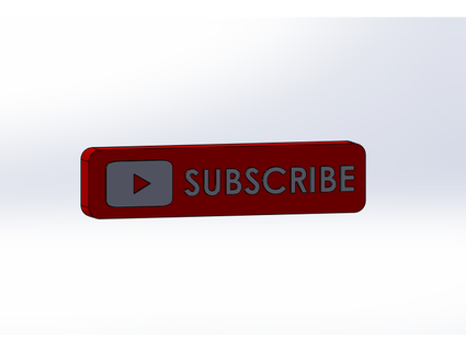 youtube subscribe button cardansan 3d print model - Mito3D