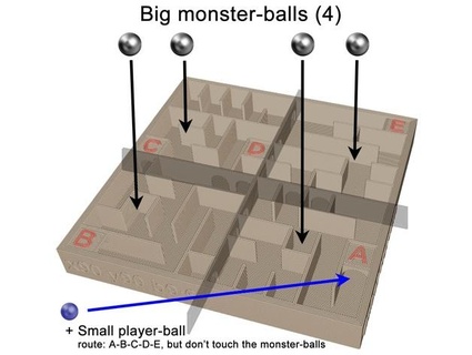 unlimited labyrinth monsters v35 maze interactive felismeres 3d print model - Mito3D