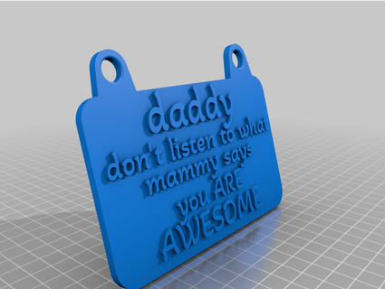 daddy awesome awelshman 3d print model - Mito3D