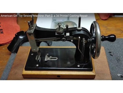 interne soutiens antique américain fille jouet couture machine thomp 3d print model - Mito3D