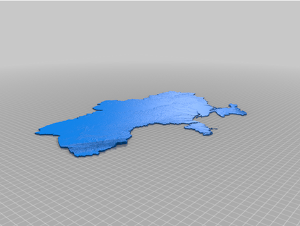 ukraine topo map ansonl 3d print model - Mito3D