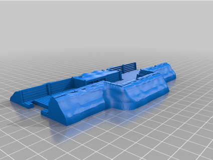 1 100 wwi modular trincheira fio bunkers fow kj7574 3d print model - Mito3D