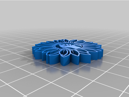 sunflower pendants sophiebdoesart 3d print model - Mito3D