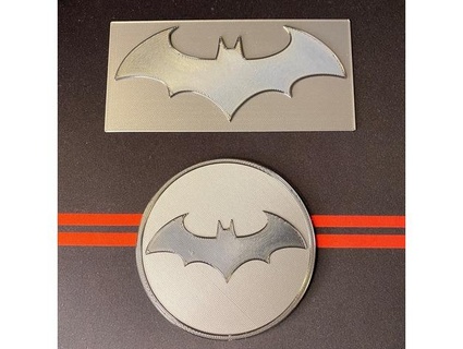 Batman arkham logo sottobicchiere nerd 3d print model - Mito3D
