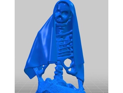 skeleton statue ironstrike 3d print model - Mito3D