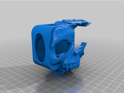 adjustable gopro hero 9 10 skull mount apex evoque brandan fpv 3d print model - Mito3D