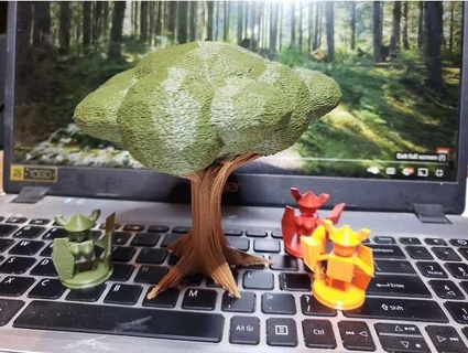 tree without foilage 28mm terrain dnd psychicrhino 3d print model - Mito3D