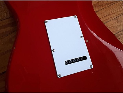 fender squire stratocaster back plate substatica 3d print model - Mito3D