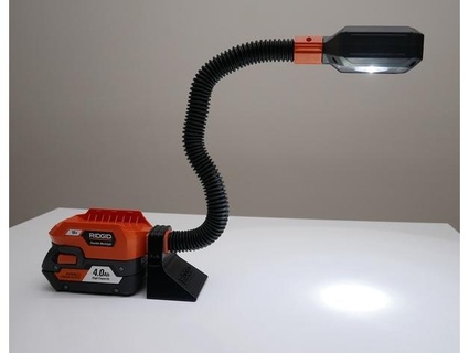 Ridgid LED Arbeitslampe Unterstützung Interlinkknight 3d print model - Mito3D