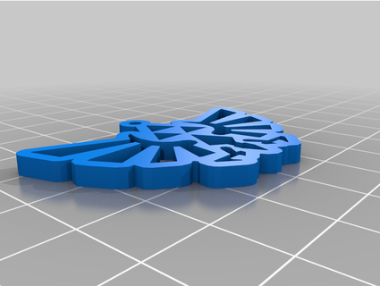 triforce keychain tonyjade 3d print model - Mito3D