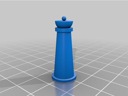 chess queen anavailablename 3d print model - Mito3D