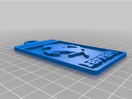 ferrari keychain logo 2022 remake motorsport360 3d print model - Mito3D