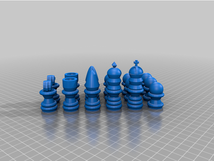 round chess set dingorf  3d print model - Mito3D