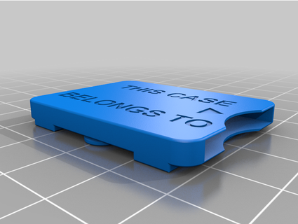 suitcase id tag awroberts 3d print model - Mito3D