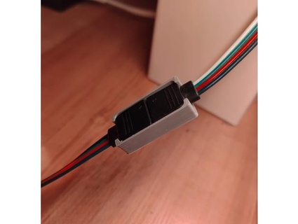 LED tira cable conexión proteccion whatever6 3d print model - Mito3D
