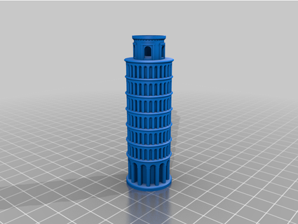 inclinado torre pisa Dwhartsfield 3d print model - Mito3D