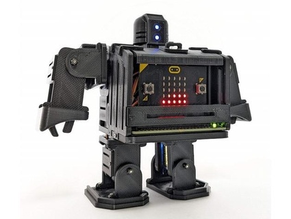 micro bípedo robot fácil 3d print model - Mito3D