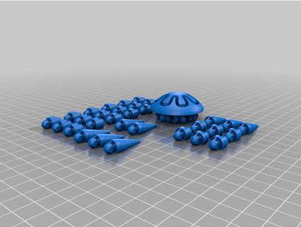 costruire flexi jellyfish ellactriccreations 3d print model - Mito3D