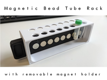 magnetic bead tube rack stevew91 3d print model - Mito3D