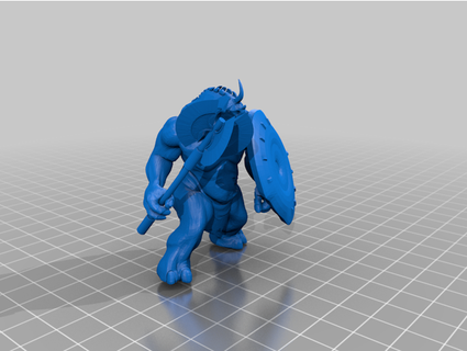 troll axe kharum 3d print model - Mito3D