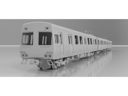 ho scale melbourne train - alstom comeng emu pre-refurb mid 2010s condition jamostrainos 3d print model - Mito3D