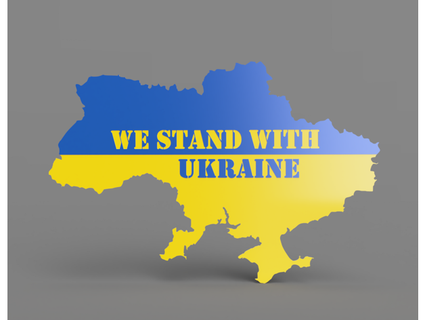 In piedi Ucraina colore scambiabile torileighr 3d print model - Mito3D