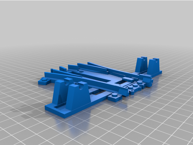 Lego compatível trem pista maneira interruptor vaxx1969 3D print model - Mito3D