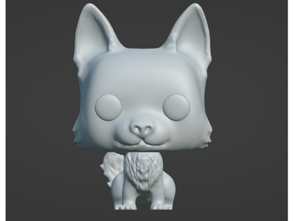 funko pop chien finirons 3d print model - Mito3D