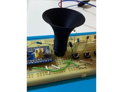 buzzer sound amplifier reducer wardzx 3d print model - Mito3D