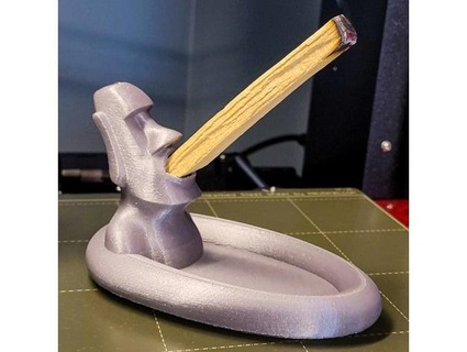moai palo santo quemador revestimiento 3d print model - Mito3D