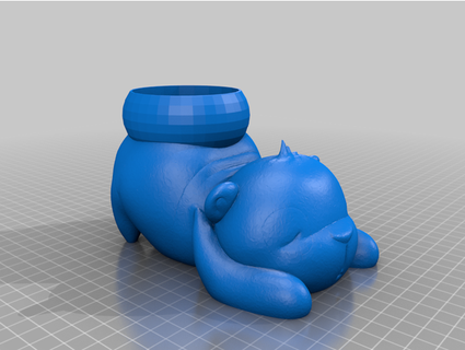 sleeping panda coin bank nimbianz 3d print model - Mito3D
