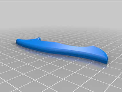 talon blade split screw hole grip random3dprinting 3d print model - Mito3D