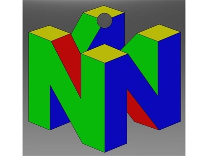 Nintendo 64 Logo Schlüsselbund xyz drucken 3d print model - Mito3D