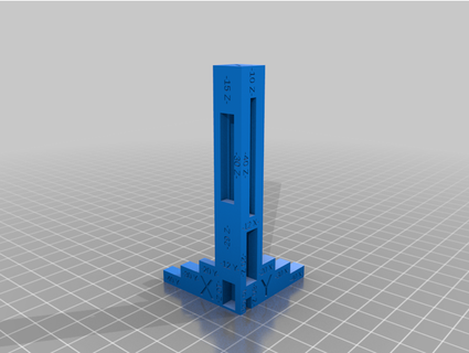 calibration spire x z axis steps jdanders  3d print model - Mito3D
