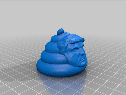 trump poop emoji patricia68 3d print model - Mito3D