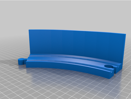 brio compatible turn curve wall amdewstow 3d print model - Mito3D